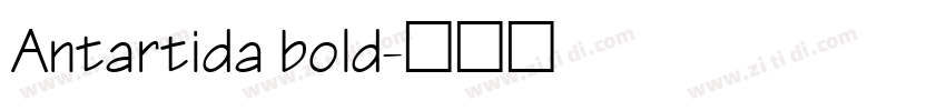 Antartida bold字体转换
